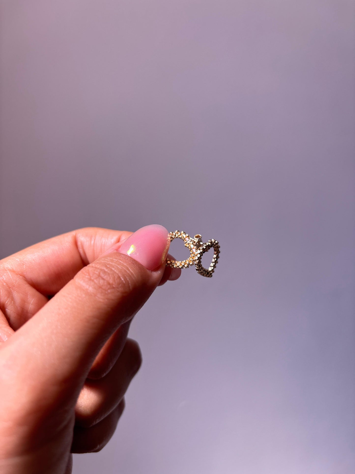 Aretes de Corazón con textura