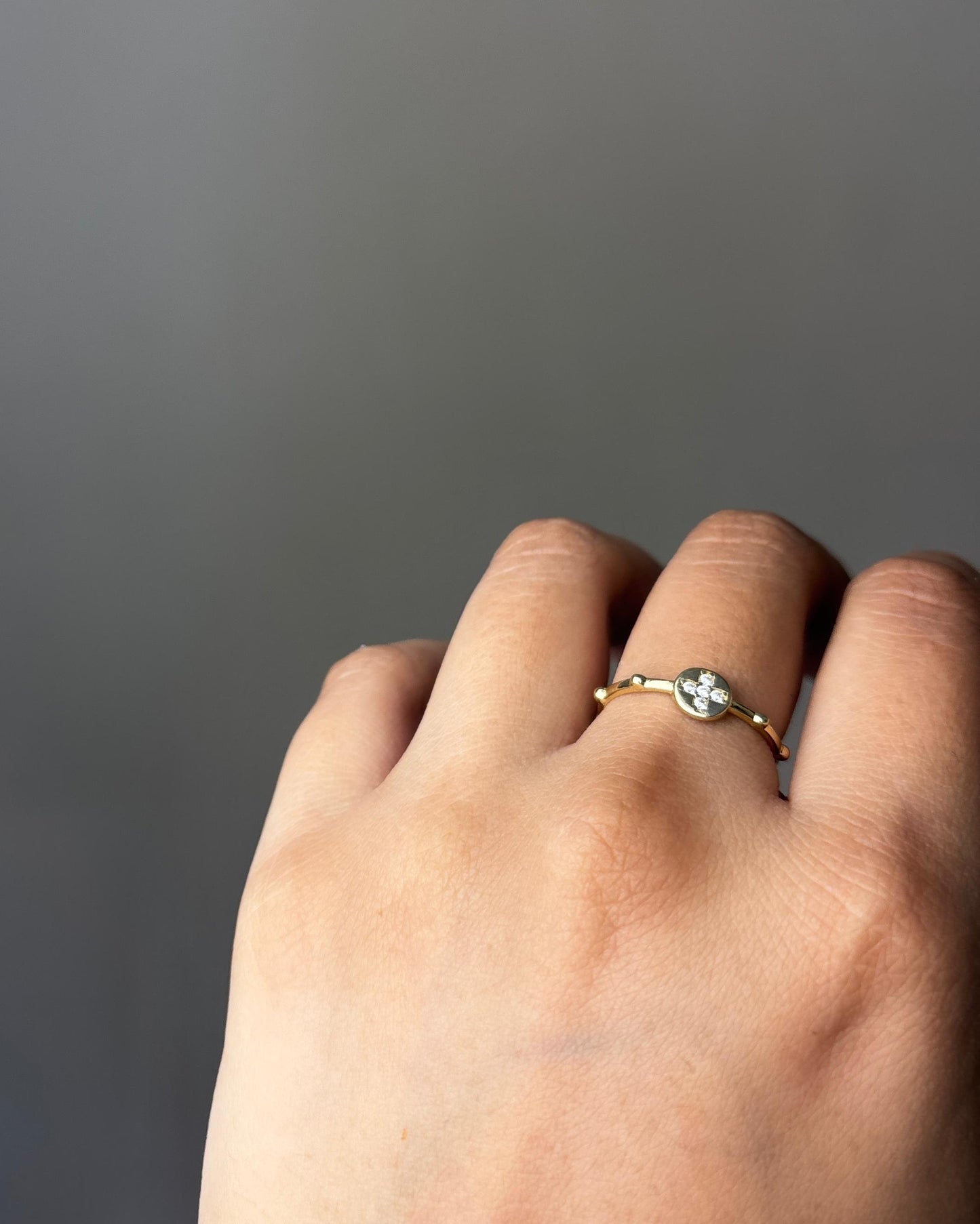 Anillo Cruz Mini